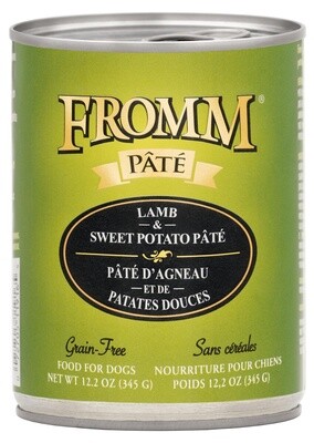 Fromm Lamb and Sweet Potato Pâté Grain Free Wet Dog Food