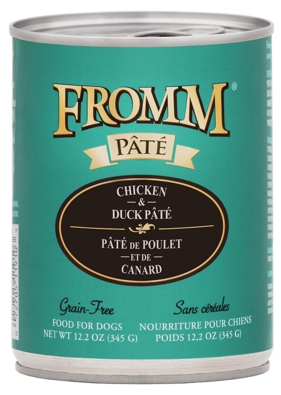 Fromm Chicken and Duck Pâté Grain Free Wet Dog Food, Size: 12.2OZ