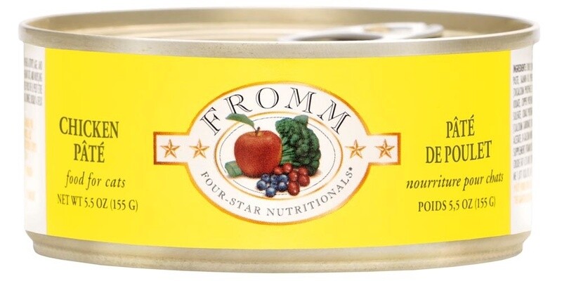 Fromm Four-Star Chicken Pâté Wet Cat Food, Size: 5.5OZ