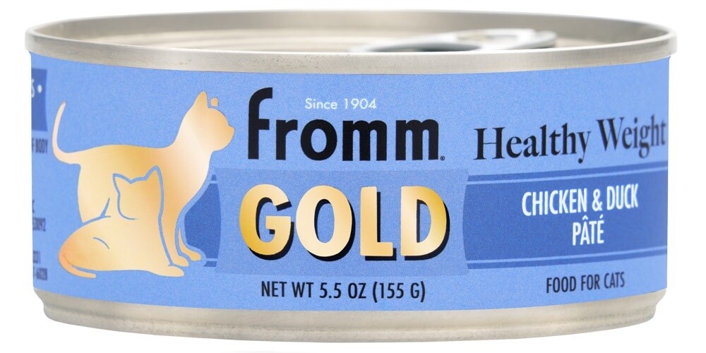 Fromm Gold Healthy Weight Chicken &amp; Duck Pâté Wet Cat Food, Size: 5.5OZ