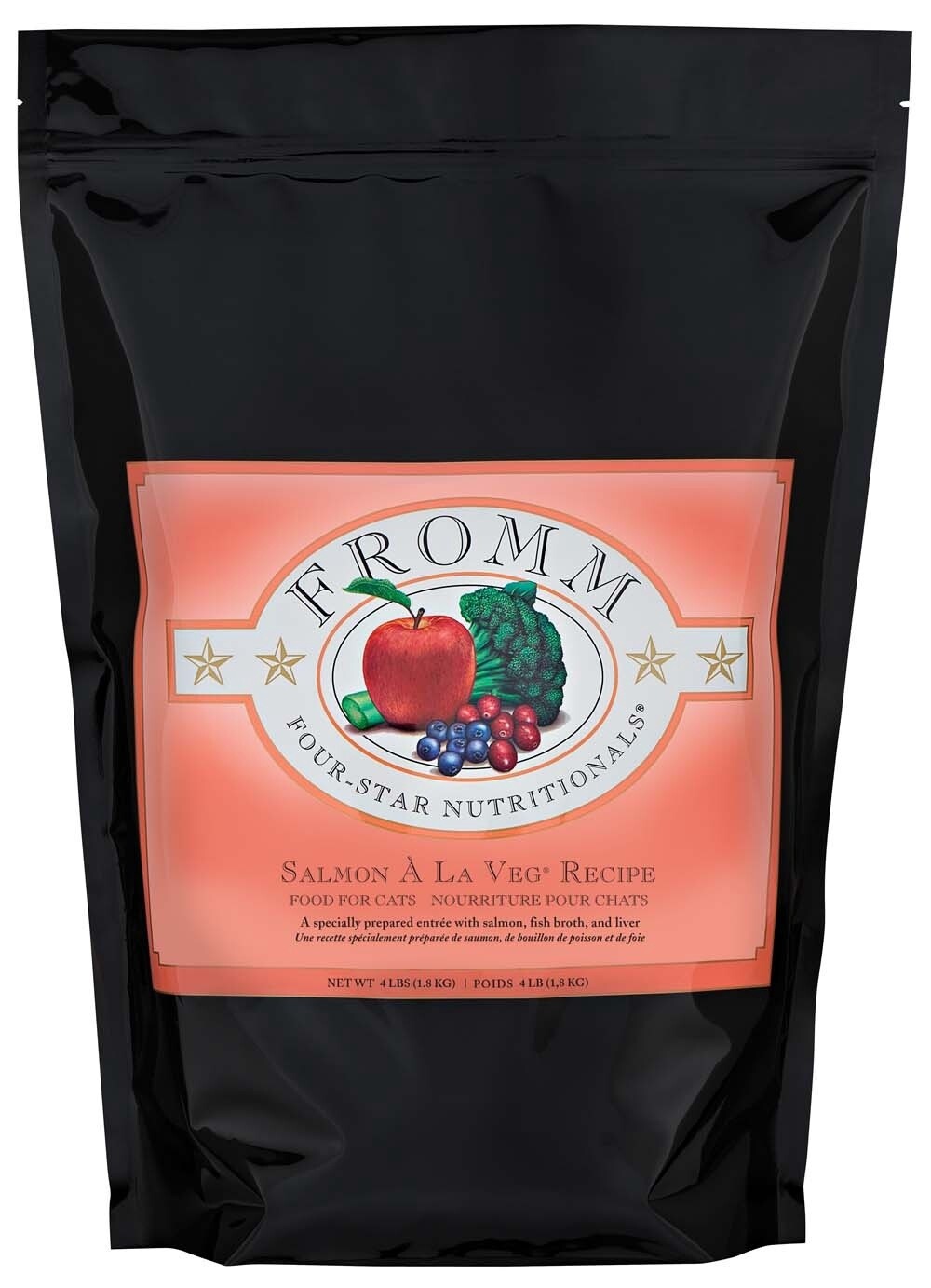 Fromm Four-Star Salmon àla Veg Dry Cat Food, Size: 4LB