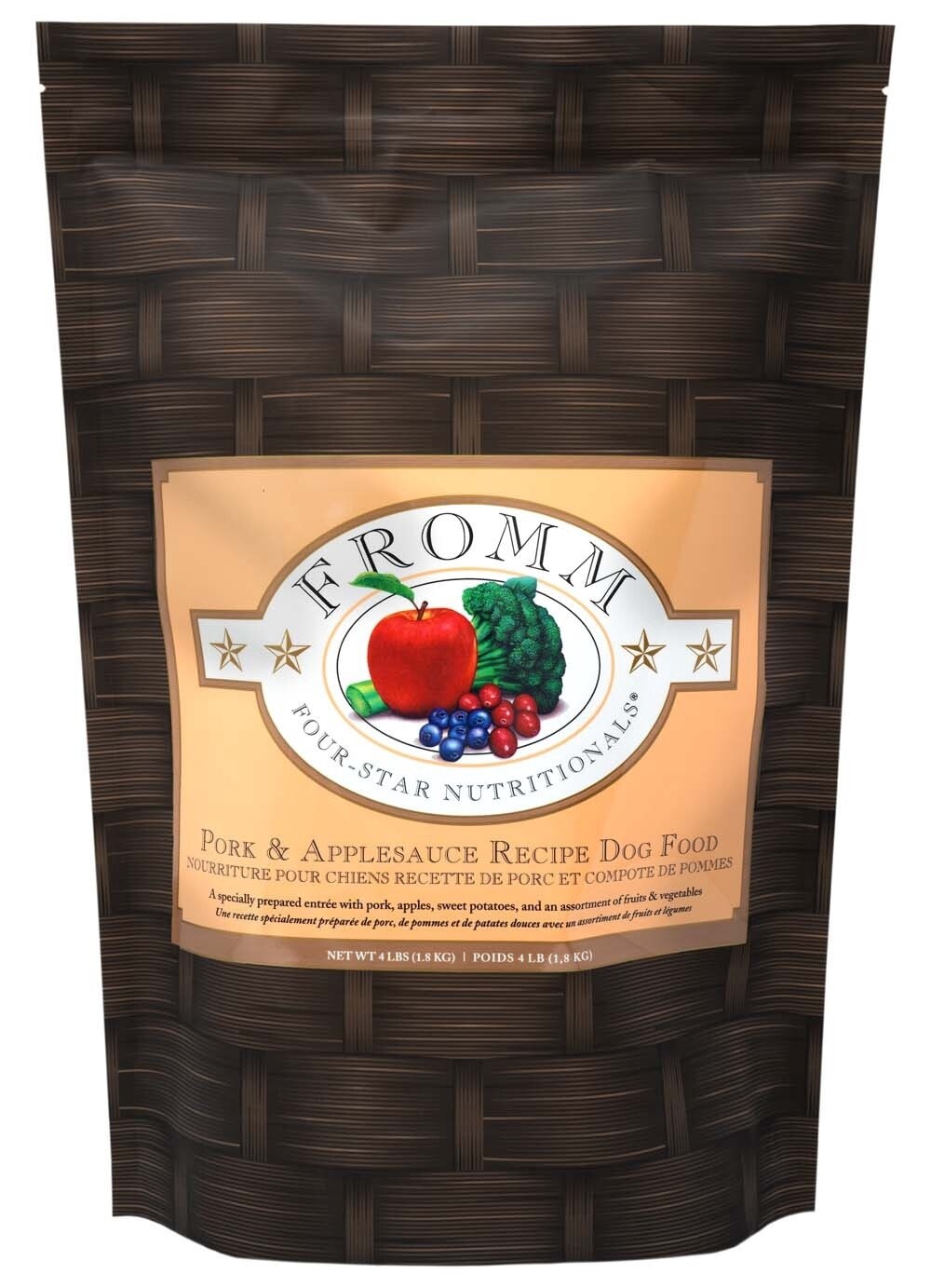 Fromm Four-Star Pork and Applesauce Dry Dog Food, Size: 4LB