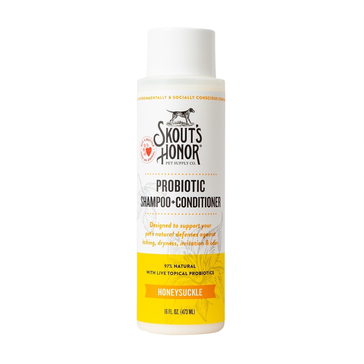 Skout&#39;s Honor Probio Shamp &amp; Cond  Dogs, Size: 16OZ, Scent: Honey sckl