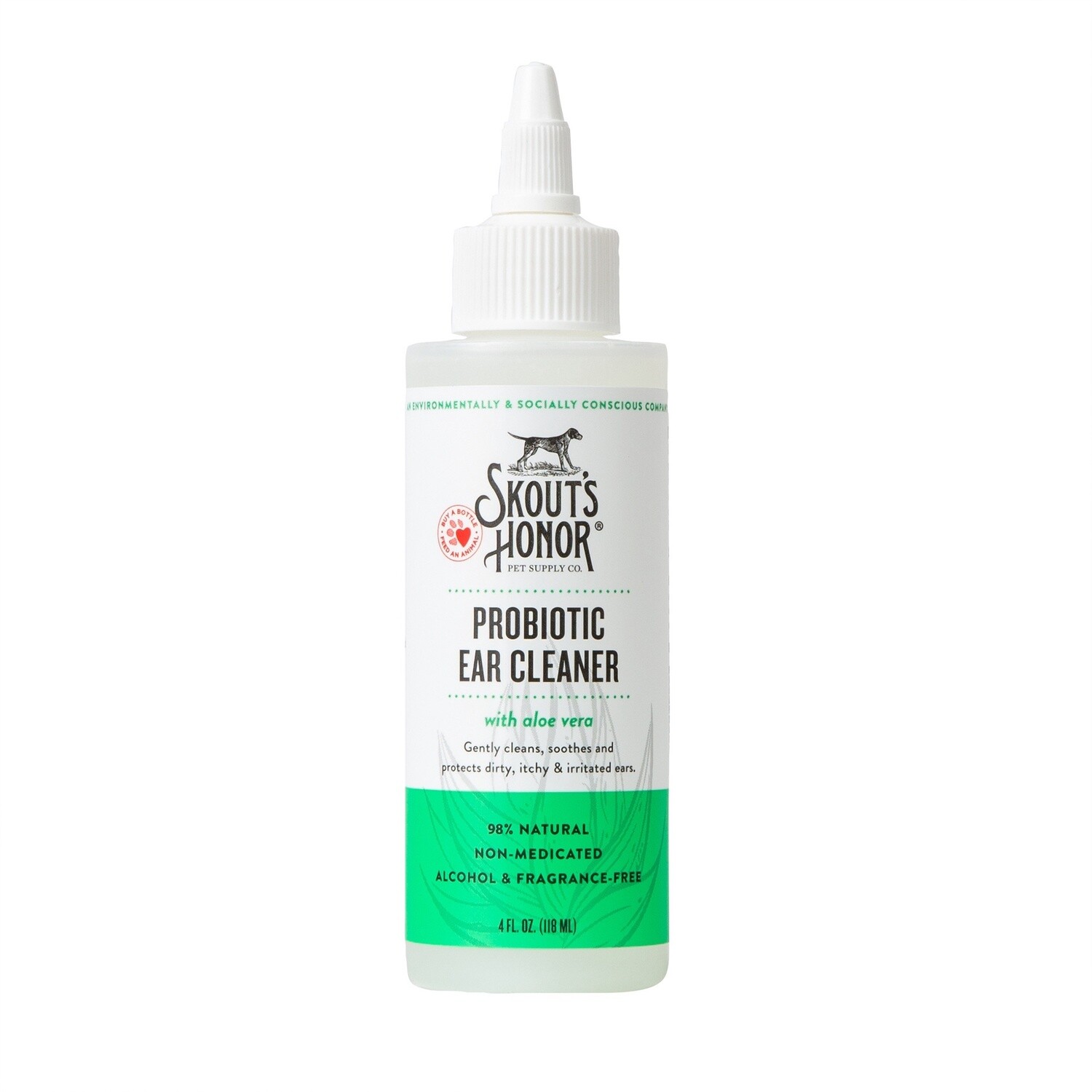 Skout&#39;s Honor Probiotic Ear Cleaner for Dogs, Size: 4OZ