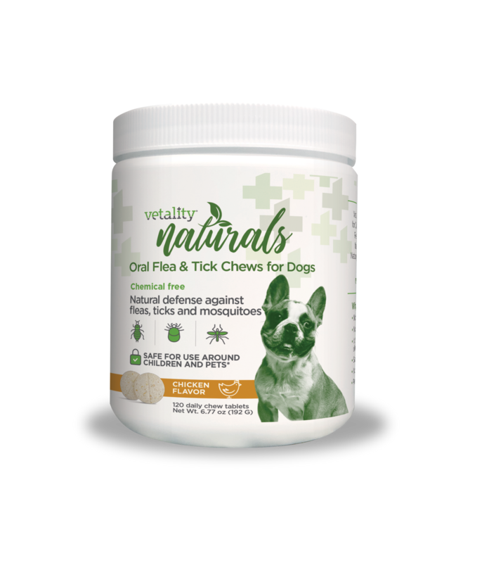 Vetality Naturals Oral Flea &amp; Tick Chews for Dogs