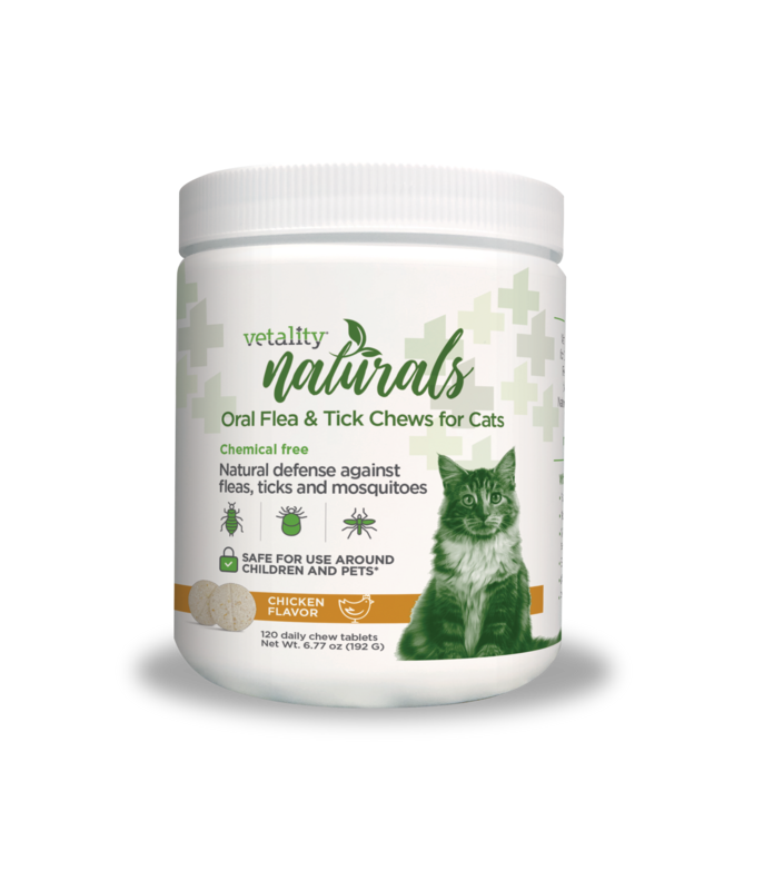 Vetality Naturals Oral Flea &amp; Tick Chews for Cats