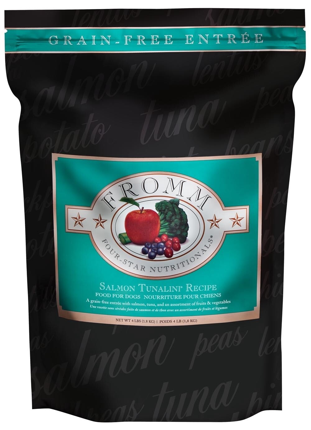 Fromm Four-Star Salmon Tunalini Grain Free Dry Dog Food, Size: 4LB
