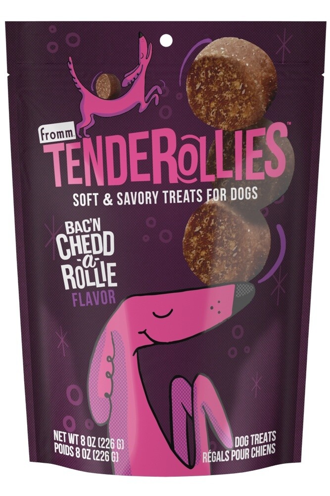 Fromm Tenderollies Dog Treats, Size: 8OZ, Flavor: Bac&#39;n Chedd-a-rollie
