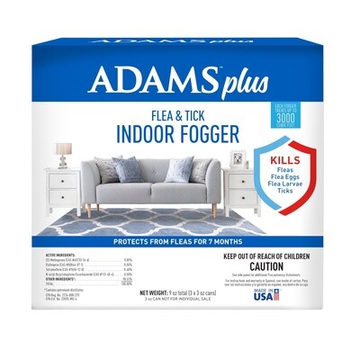 Adams Plus Flea &amp; Tick Indoor Fogger