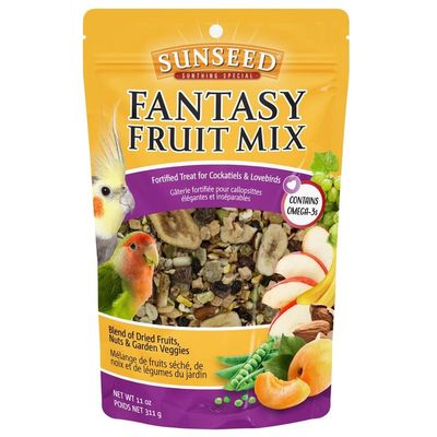 Sunseed Fantasy Fruit Mix Cockatiel and Lovebird Treat