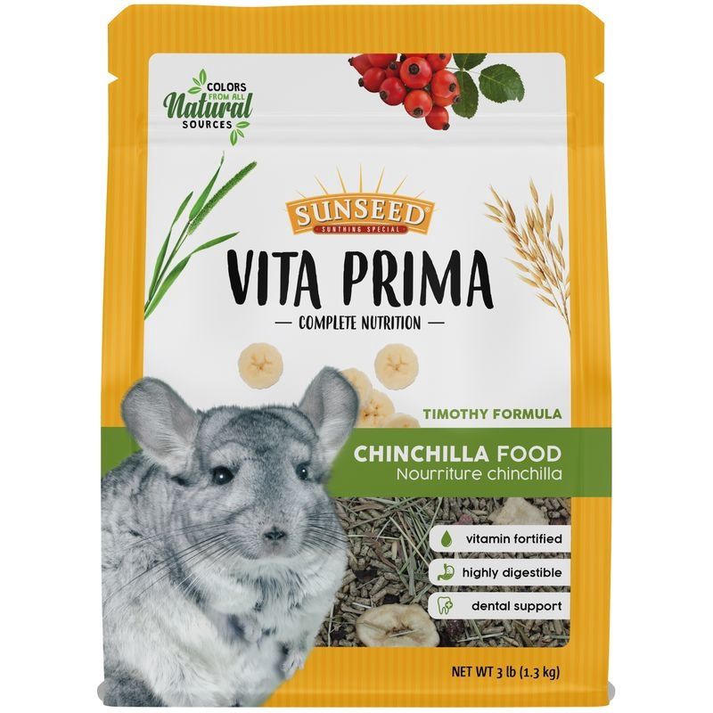 Sunseed Vita Prima Chinchilla Food, Size: 3LB
