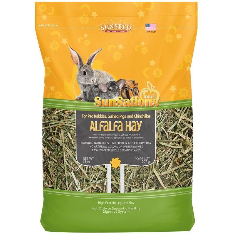 Sunseed SunSations Natural Alfalfa Hay, Size: 32OZ