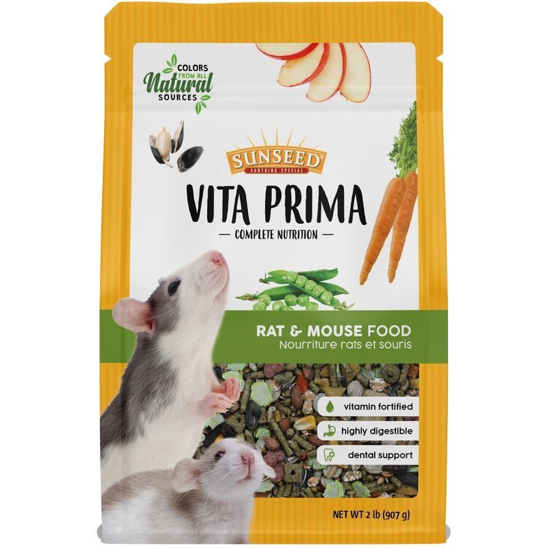 Sunseed Vita Prima Rat &amp; Mouse Food, Size: 2LB