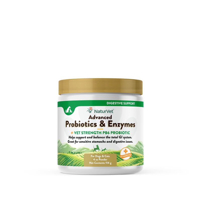 NaturVet Advanced Probiotics &amp; Enzymes for Dogs &amp; Cats