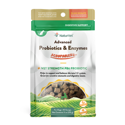 NaturVet Scoopables Advanced Probiotics &amp; Enzymes for Dogs