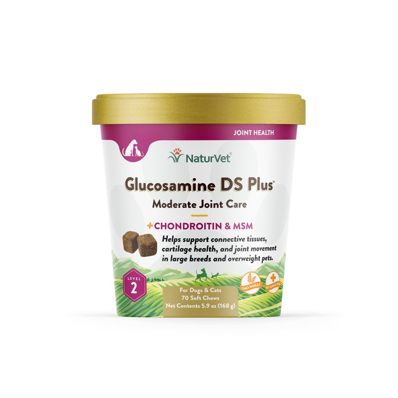 NaturVet Glucosamine DS Plus Soft Chews, Size: 70 Count