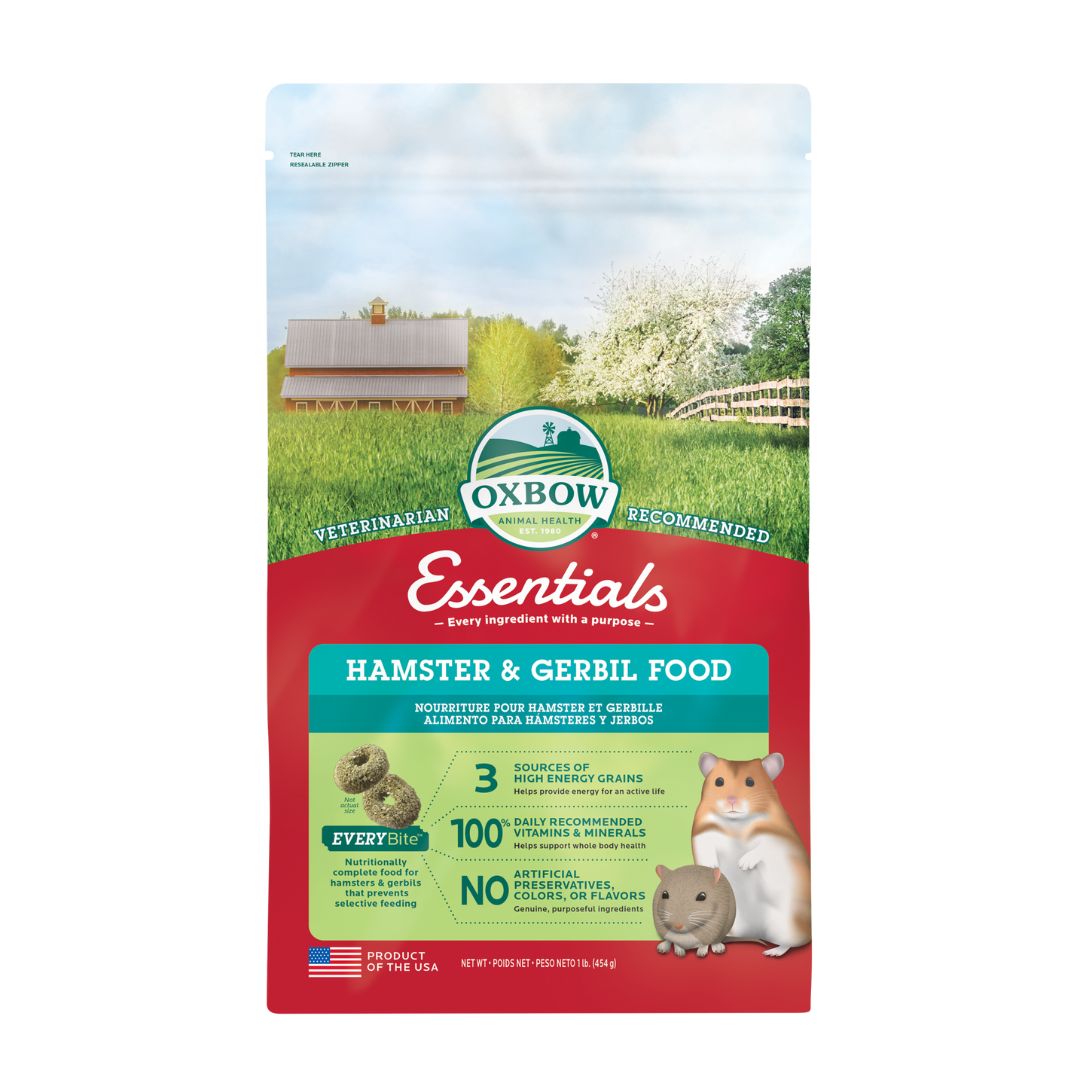 Oxbow Essentials Hamster and Gerbil Food, Size: 1LB