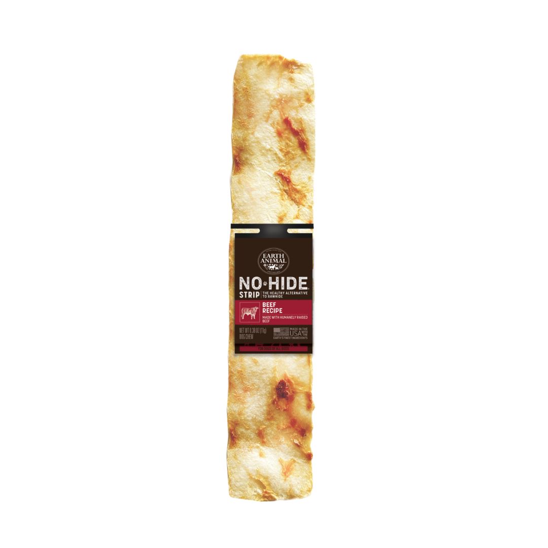 Earth Animal No Hide Strip, Size: Single, Flavor: Beef