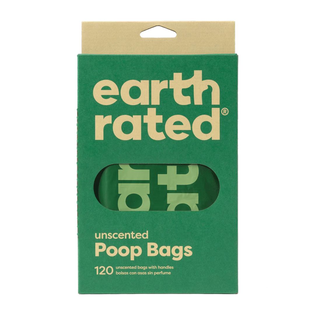 Earth Rated Easy-Tie Handle Poop Bags 120ct, Scent: Unscented