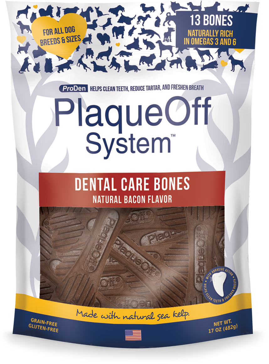 ProDen PlaqueOff System® Dental Care Bones for Dogs, Flavor: Bacon