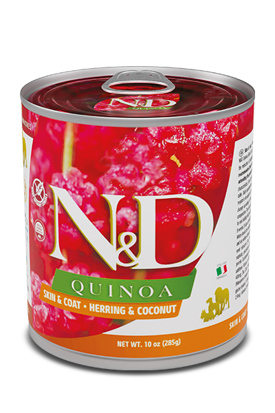 Farmina N&amp;D Quinoa Skin &amp; Coat Herring Wet Dog Food, Size: 10oz