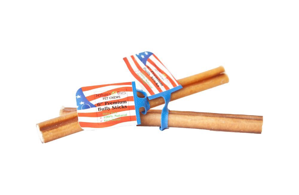 Nature&#39;s Own Premium Low-Odor Bully Stick, Size: 6 Inch