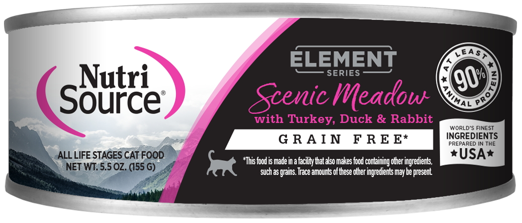 NutriSource Element Scenic Meadow Grain Free Wet Cat Food, Package Size: 5.5oz Can