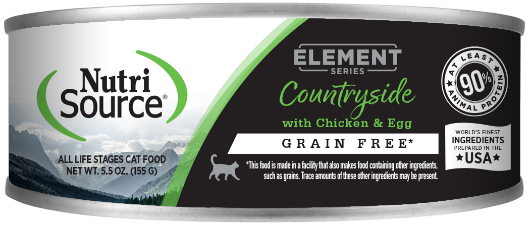 NutriSource Element Countryside Grain Free Wet Cat Food, Package Size: 5.5oz Can