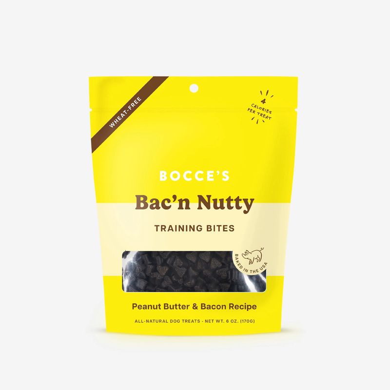 Bocce&#39;s Bac&#39;n Nutty Training Bites Dog Treats