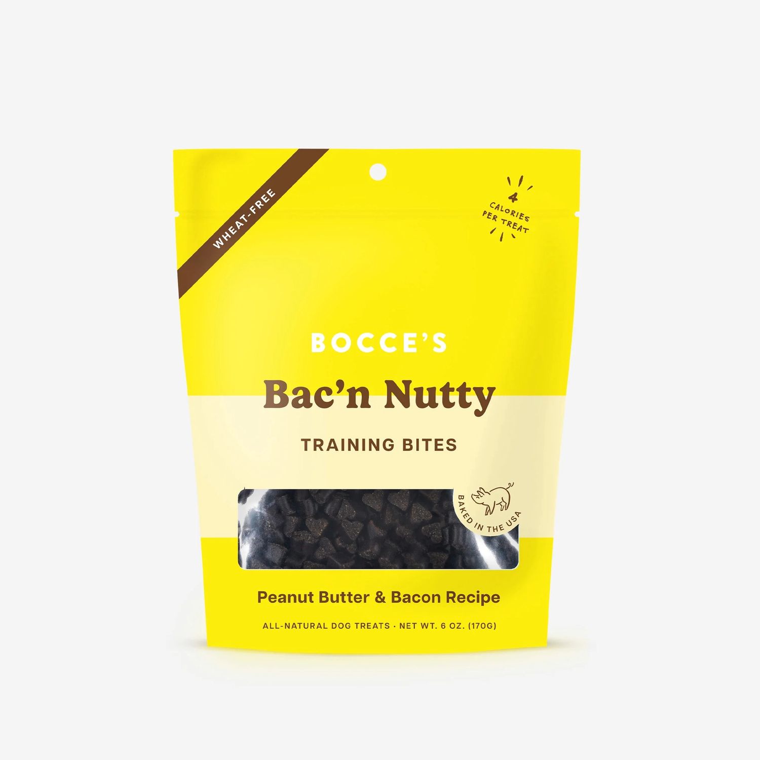 Bocce&#39;s Bac&#39;n Nutty Training Bites Dog Treats, Package Size: 6oz