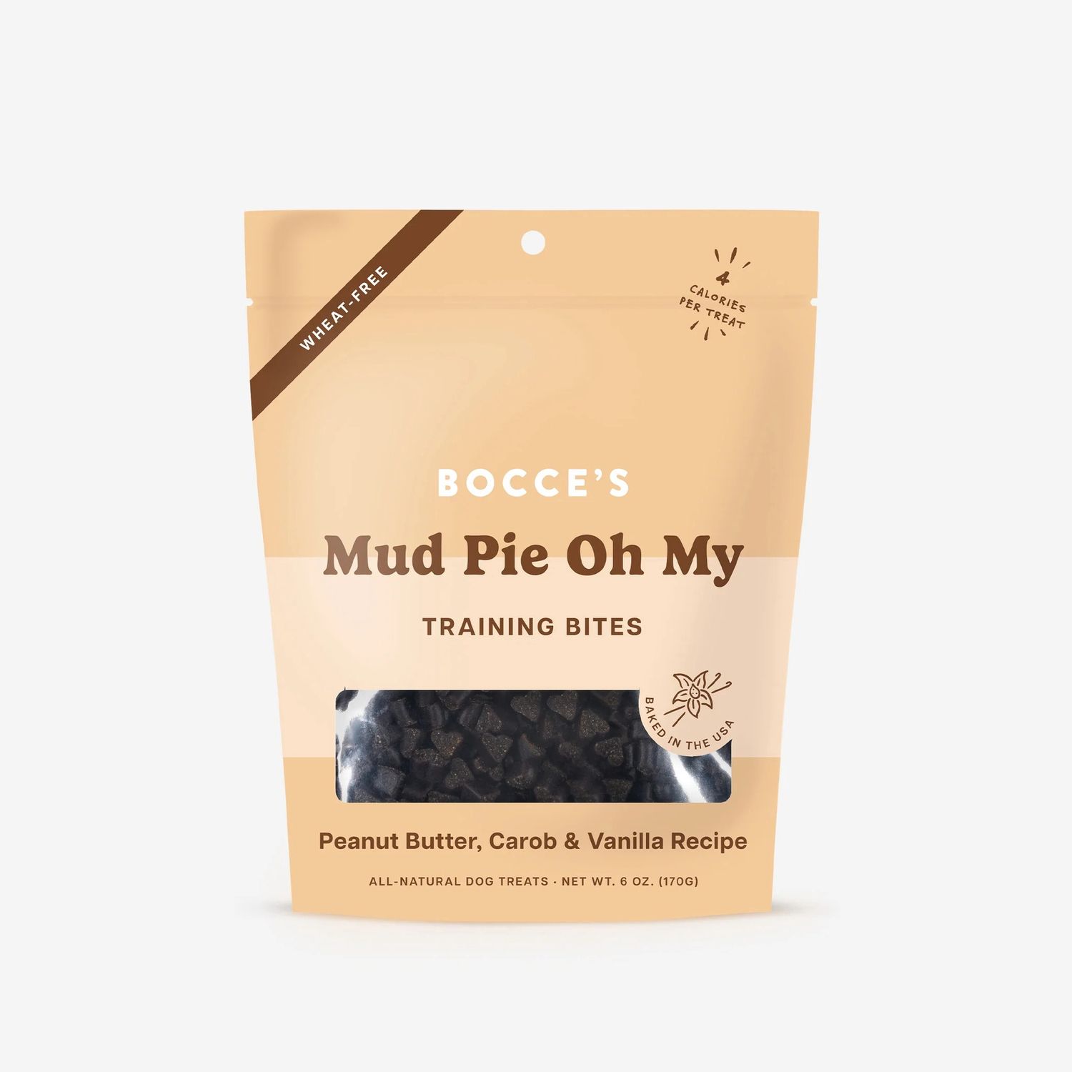 Bocce&#39;s Mud Pie Oh My Training Bites Dog Treats, Package Size: 6oz