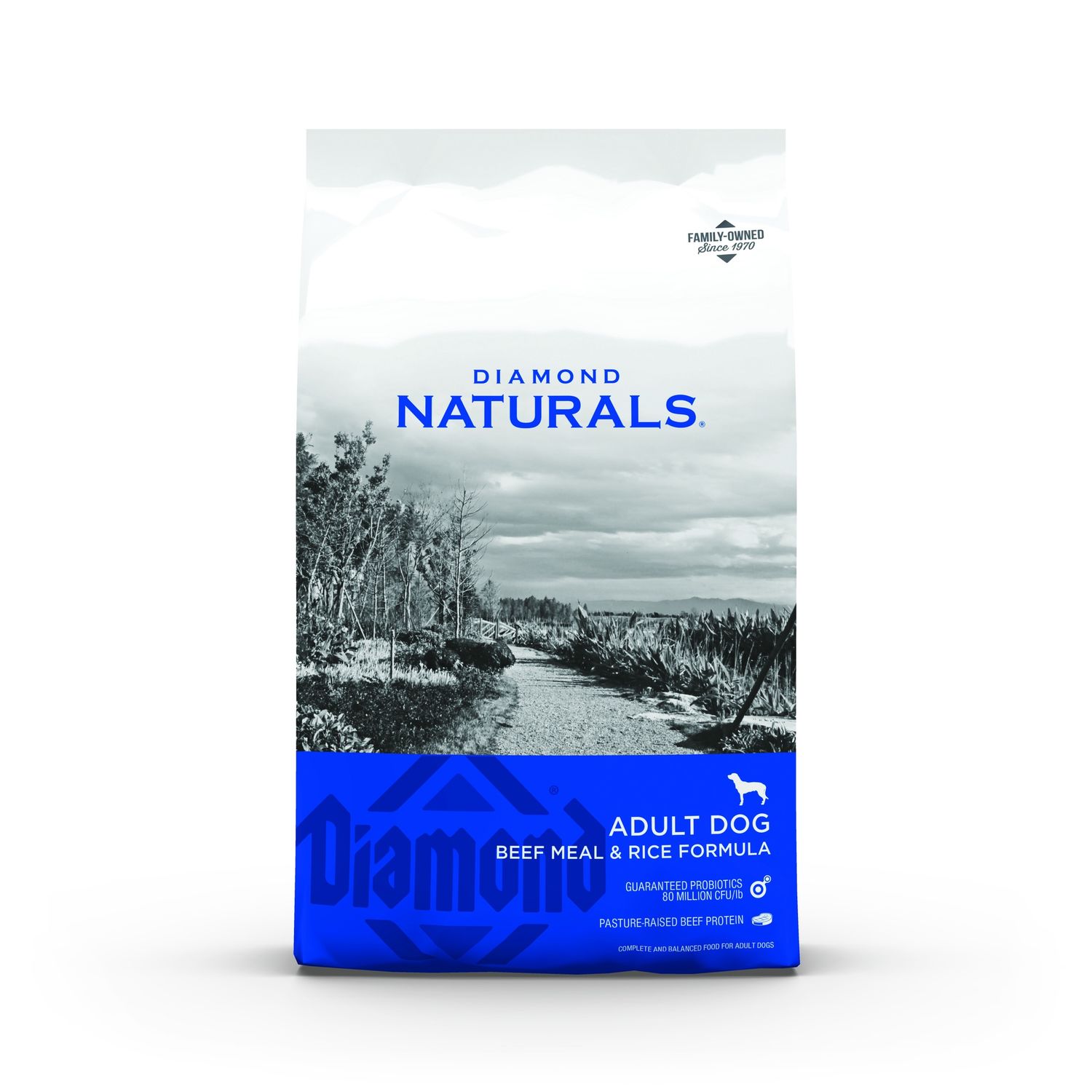 Diamond Naturals Beef Meal &amp; Rice Dry Dog Food, Package Size: 40lb