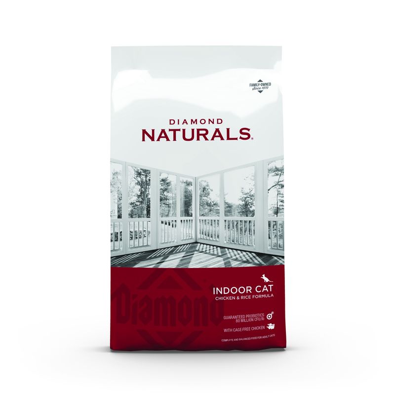 Diamond Naturals Indoor Chicken &amp; Rice Dry Cat Food