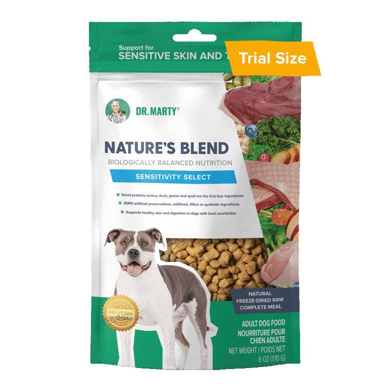 Dr. Marty Nature&#39;s Blend Sensitivity Select Dog Food, Package Size: 6oz