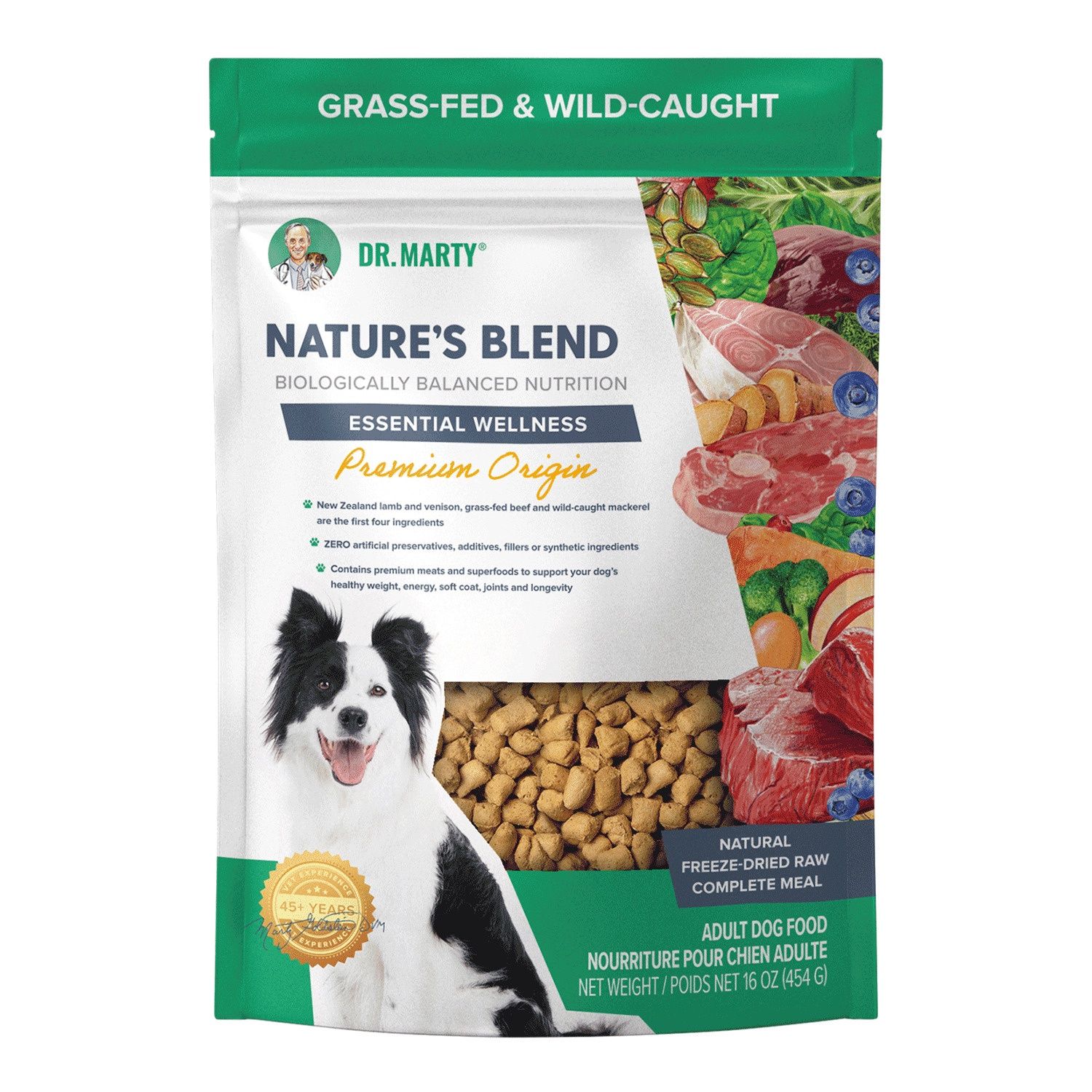 Dr. Marty Nature&#39;s Blend Essential Wellness Premium Origin Dog Food, Package Size: 16oz