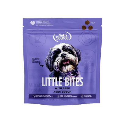 NutriSource Little Bites Grain Free Beef Dog Treats