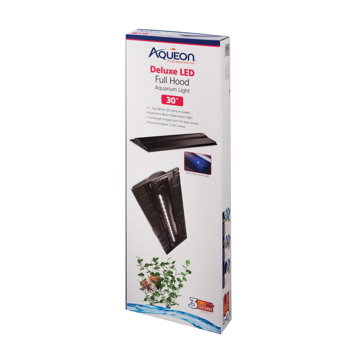 Aqueon Deluxe LED Full Aquarium Hood, Size: 30 inch