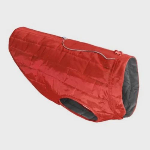Kurgo Loft Dog Jacket Reversible, Color: Chili Red/Charcoal, Size: XSmall