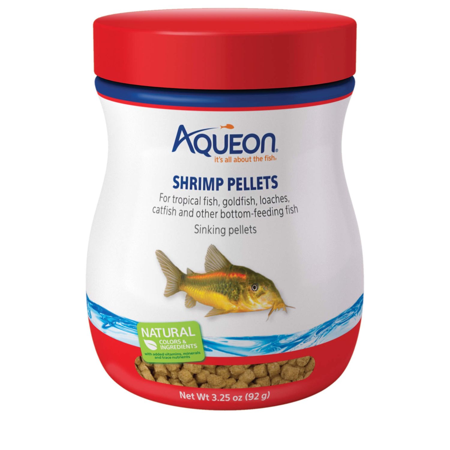 Aqueon Shrimp Pellet Fish Food, Size: 3.25oz