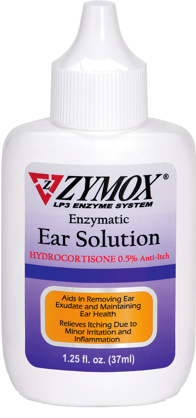 Zymox Enzymatic Ear Solution with .5% Hydrocortisone 1.2oz.