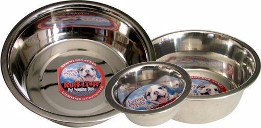 Loving Pets Ruff n&#39; Tuff Stainless Steel Dish