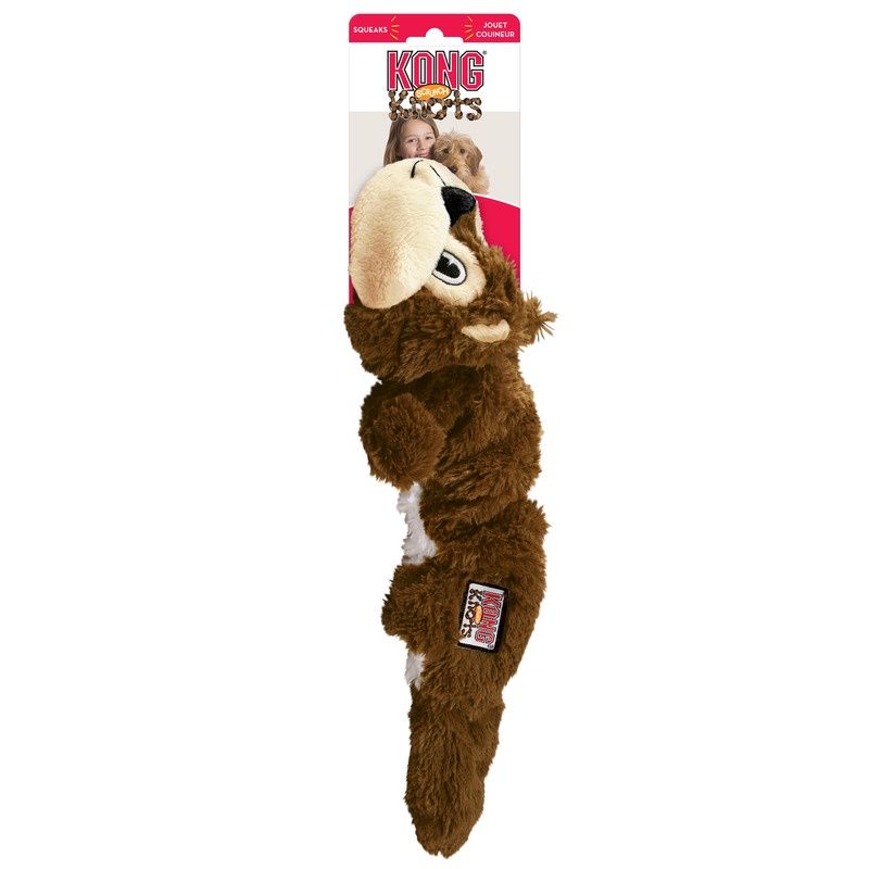 KONG Scrunch Knots Squirrel - Medium/Large