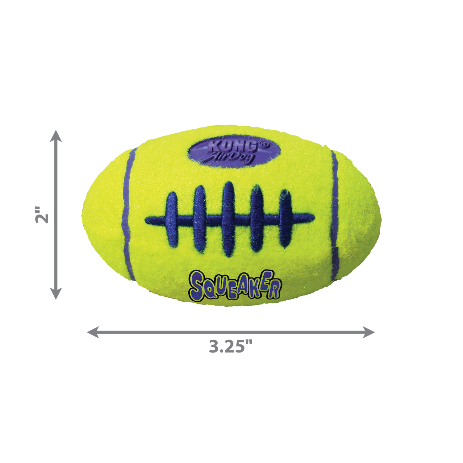 KONG Air Dog Squeaker Football Dog Toy, Size: Small