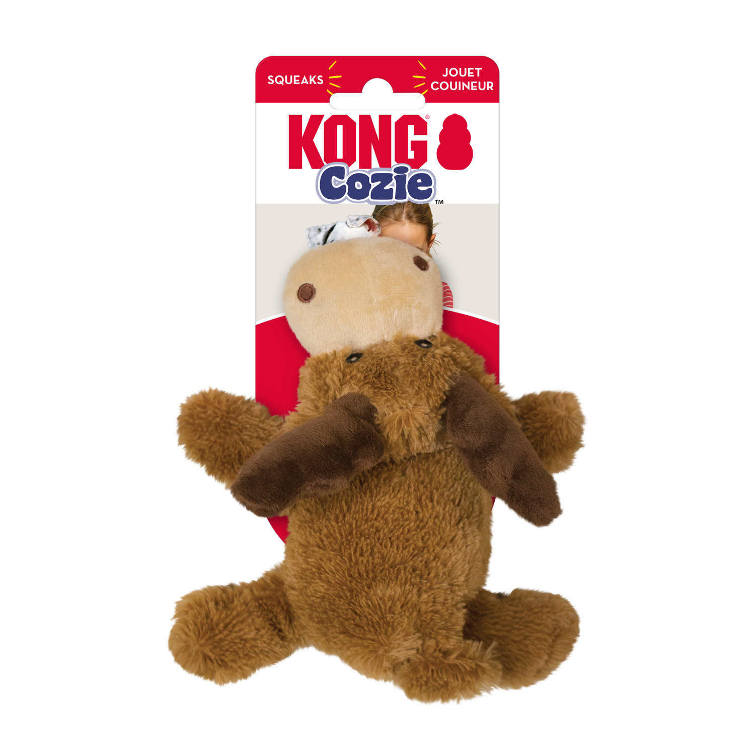 KONG Cozie Marvin Moose Small Dog Toy