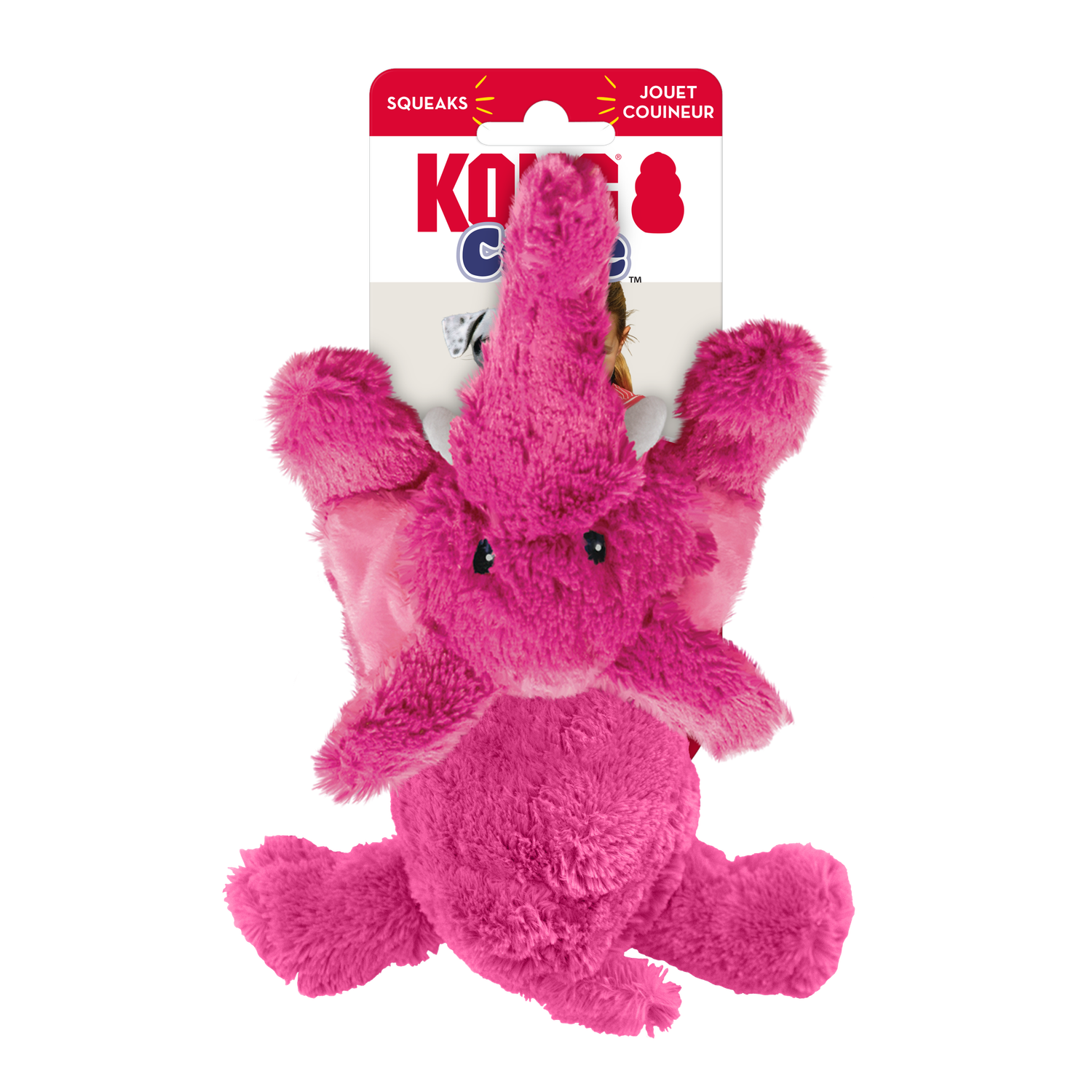 KONG Cozie Elmer Elephant Small Dog Toy