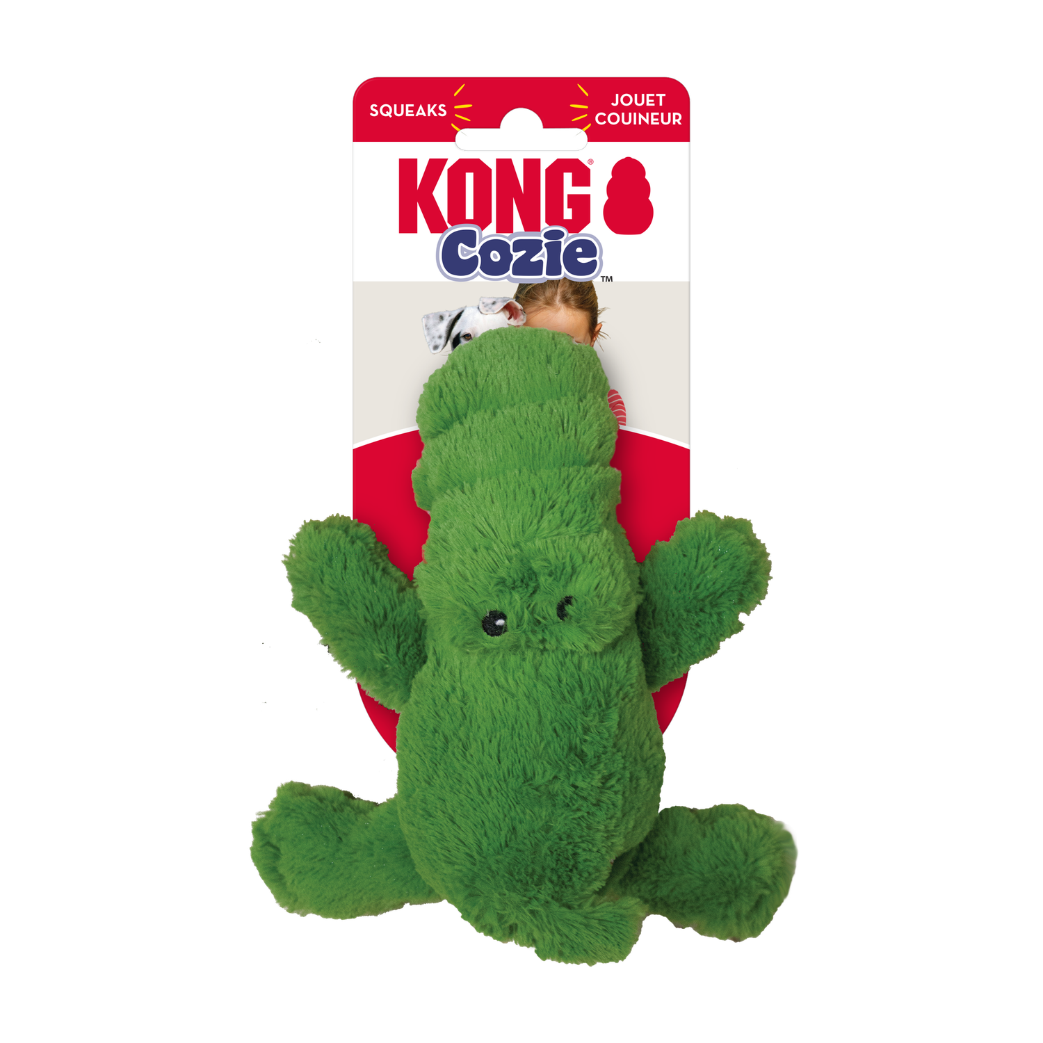 KONG Cozie Ali Alligator Small Dog Toy