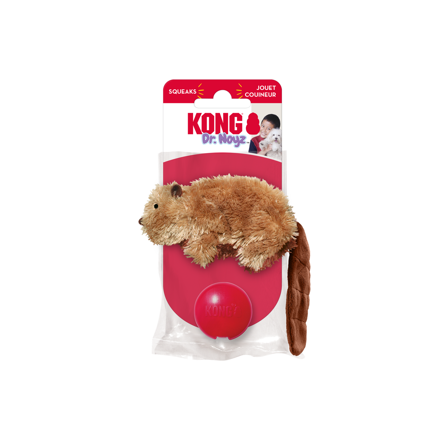 KONG Dr. Noyz Beaver Small Dog Toy