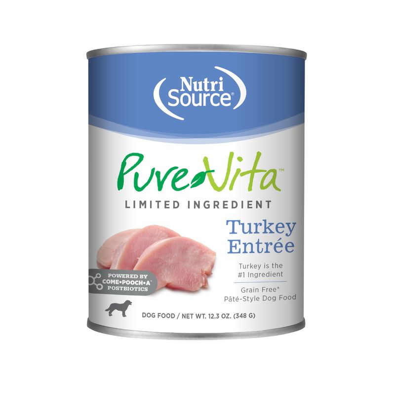 PureVita Turkey Entree Grain Free Wet Dog Food