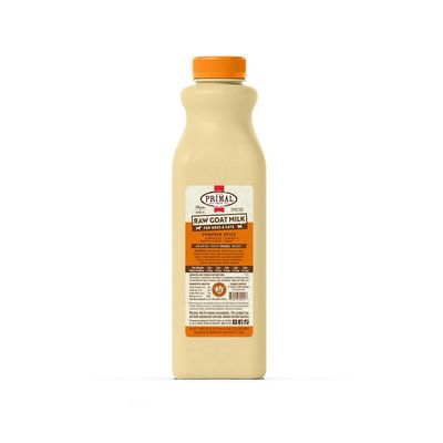 Primal Raw Goat Milk for Cats &amp; Dogs Pumpkin Spice Recipe