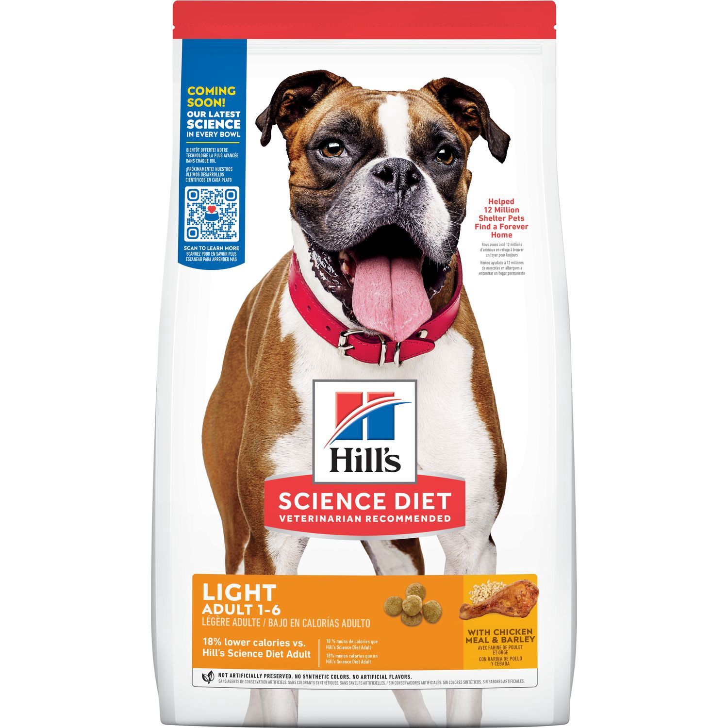 Hill&#39;s Science Diet Light Adult 1-6 Dry Dog Food, Size: 30lb